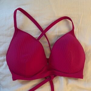 Shade Shore Women's Pink Strappy bathing suit top